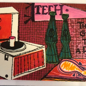 ANTIQUE  Party Invitation from late 50&#39;s Excellent Condition  FREE SHIPPING within Canada and to the U.S.