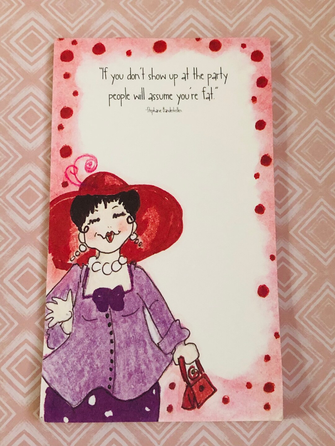 Funny Vintage Note Paper, Package of 15 Sheets. Great for Small Notes ...