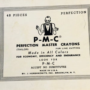 8   Pcs. TAILORS CHALK PMC  vintage item, pmc quality product  from 1970&#39;s, Excellent Condition, Free Shipping from Canada