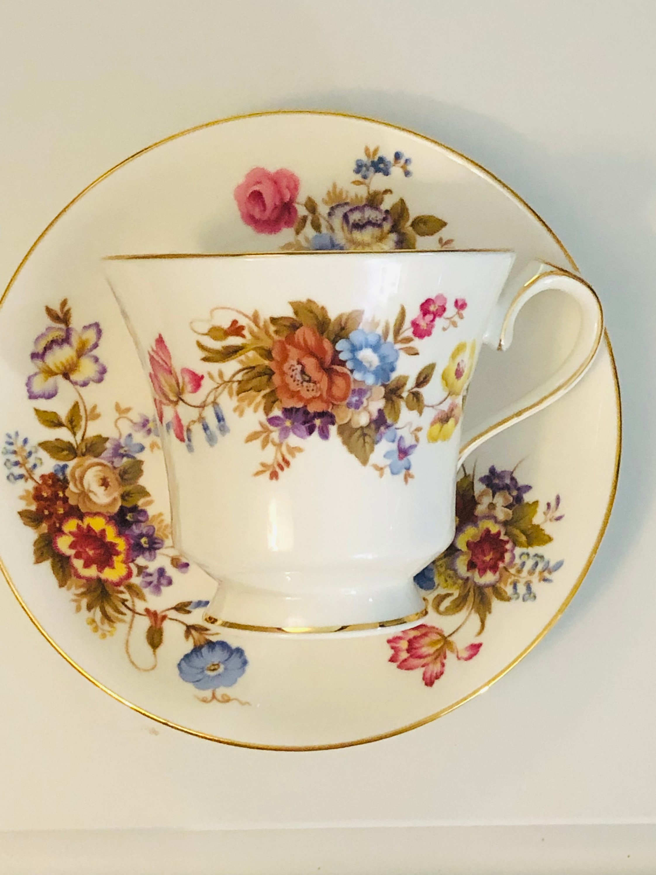 AYNSLEY Est. 1775 English BONE CHINA 29c2. Cup and Saucer
