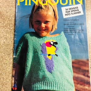 PINGOUINS. Magazine vintage. Cahier de tricot. LIVRAISON GRATUITE