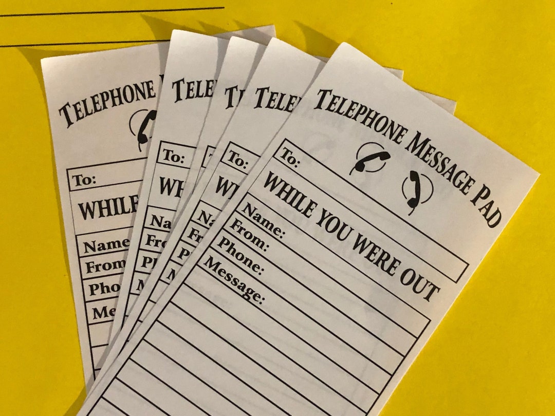 Telephone Message Pad. A Real Blast From the Past, Great for Junk