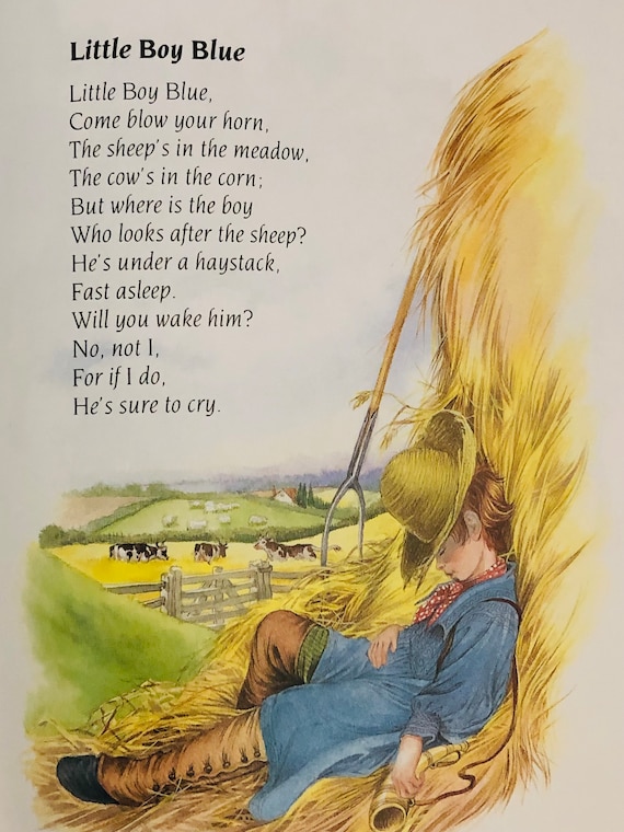 NURSERY RHYMES Book by Eric Kincaid. Vintage Book. Great