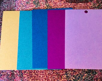 Glitter Cardstock, 5 sheets of assorted colours