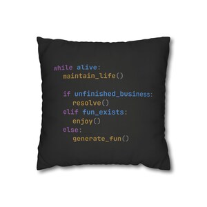 Samurai Cheat Code Pillow | Programmer Decor, Coding Humor Cushion