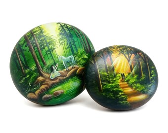 HandPainted Story Stones, Nature & Fantasy Art, Unique Stone Decor