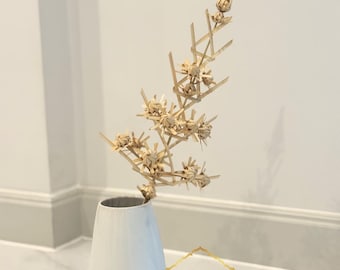 Tallo de flor de bambú tejido a mano, decoración rústica bohemia para bodas, alternativa floral sostenible