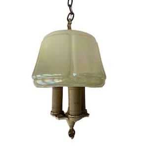 Vintage Art Deco Lightolier “Dinolier” Light Fixture/Chandelier