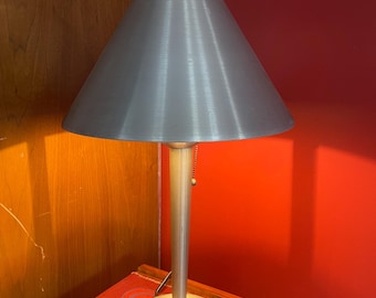 Vintage Soundrite Machine Age Lamp, Brushed Aluminum