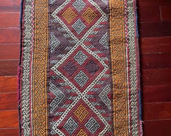 Large Vintage Kilim Pillow Case