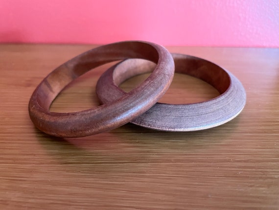 Vintage Wooden Bangles/Boho/Bohemian Style - image 2