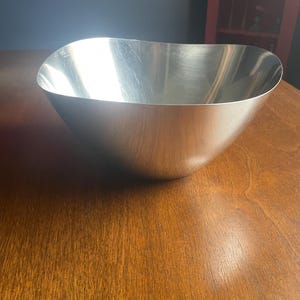 Large Vintage Arne Jacobsen Stelton Stainless Steel Bowl, Denmark