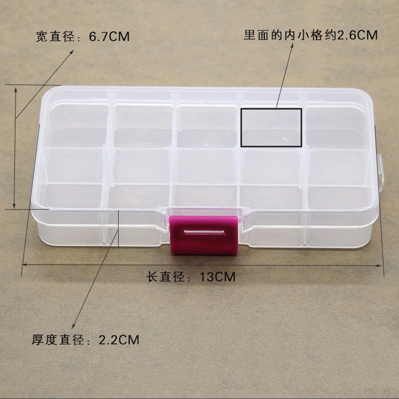 1 Pieza De Caja De Almacenamiento De Joyería De Plasticó 1 Pieza De Caja De Almacenamiento De Joyería De Plasticó