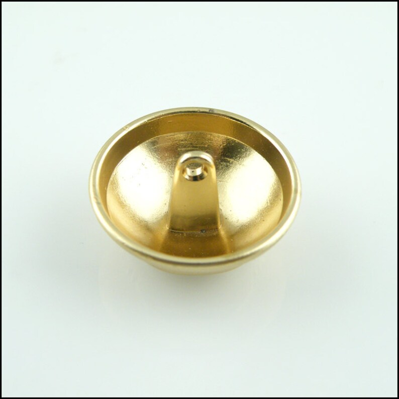 6 Pcs 0.71~0.98 Inches Fashion Matte Gold Big Crown Metal Shank Buttons for Coats Sweaters