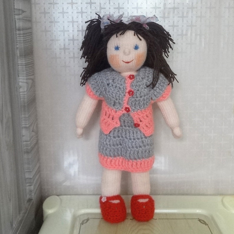 OOAK Hand Knit Doll. Etsy