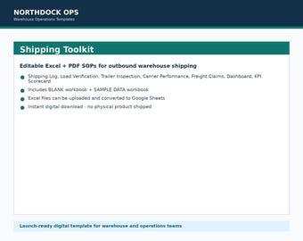 Toolkit voor magazijnverzending