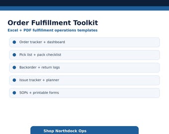 Toolkit voor orderafhandeling