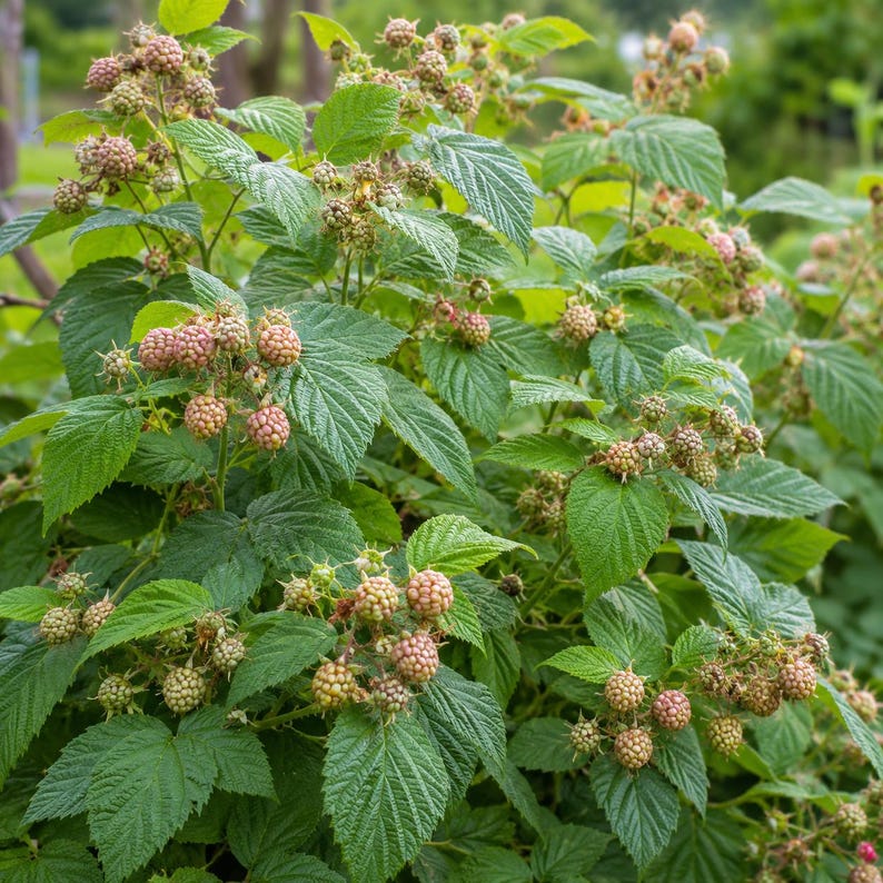 Glencoe Raspberry (1) Starter Plug Live Plant Thornless Purple Raspberry