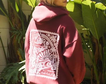 Pink Palm Puff “Live in the Moment” Hoodie