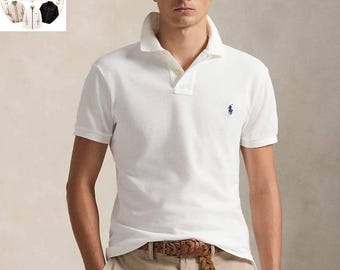 Ralph Lauren Men's Classic Fit Polo Shirt – Short Sleeve Designer Style