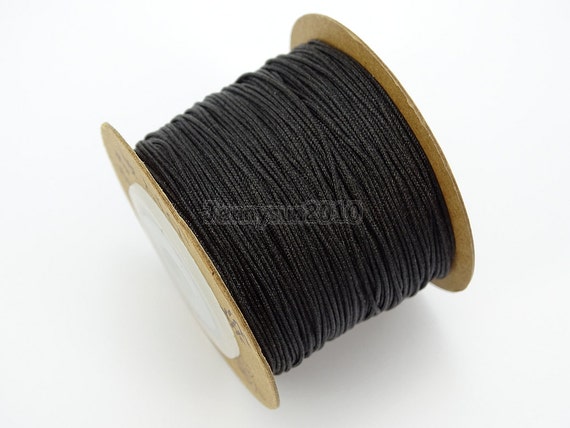 Satin Silk Braid Rattail Cord Knotting Thread Rope Beading Jewelry Design Crafts