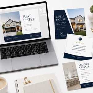 Real Estate Agent Starter Kit | New Realtor Bundle | Buyer Seller Checklist | Open House Guide | Cold Calling Scripts | Canva Templates