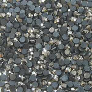 720pcs DMC Iron On Hotfix Rhinestones, Hematite ss6, ss10, ss16, ss20  Choose Your Size