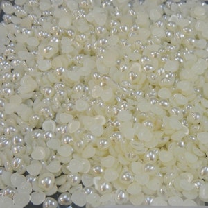 Cabochon Resin Flatback Pearl Lots, Hearts