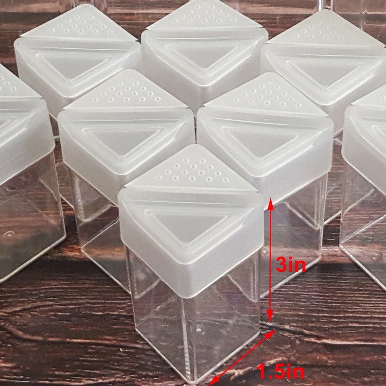 20 Empty Glitter Shakers Bottles Etsy