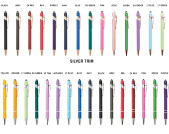 Personalized Custom Pens With Stylus, Bulk Custom Pens, Promotional Pens, Customized Ballpoint Pens, Business Pens, Wedding Favors