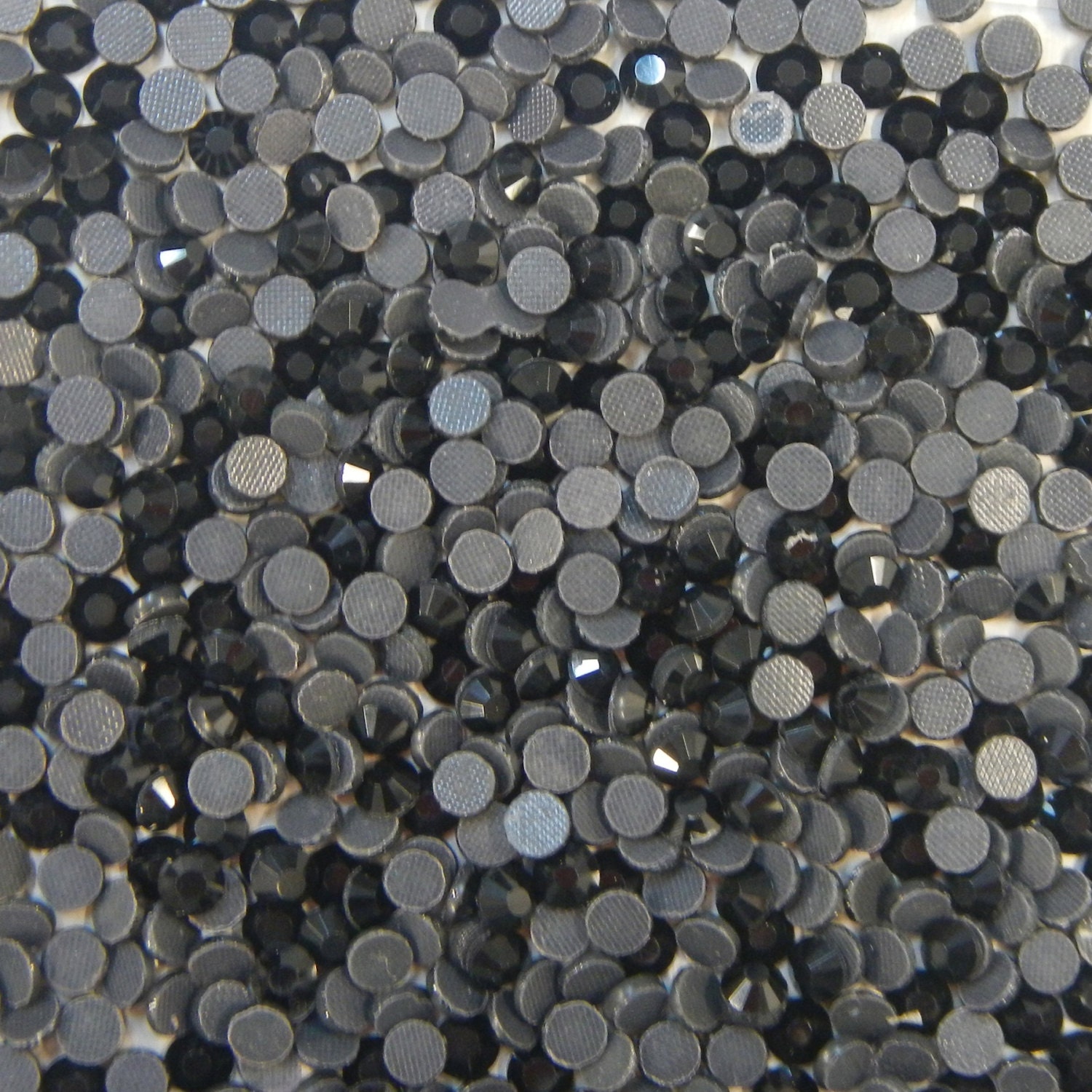 1440pcs 4mm Jet AB Rhinestones | HotFix Iron-On Flatback Beads | For Crafts & Apparel