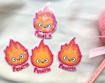 Naklejka „Nakarm mnie” Calcifer