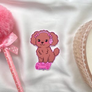 Cute Gamer Puppy Sticker