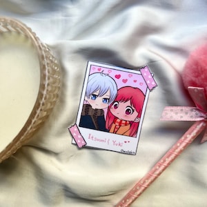 A Sign Of Affection Yuki and Itsuomi Polaroid Sticker