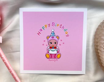 Sonny Angel Birthday Bear Print Happy Birthday
