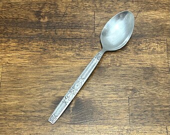 Vintage Oneida Moon Dance Teaspoon, Northland Stainless Steel Flatware Replacement, Korea, Discontinued Silverware