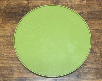 Platine vinyle vintage Lazy Susan vert avocat de Rubbermaid