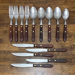 Washington Forge Town and Country Ersatz für Vintage-Holz und rostfreie Besteckteile