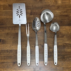 Ekco Vintage Harvest Wheat Slotted Spatula, Ladle, Slotted Spoon or Carving Fork - You Choose