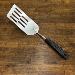 Ekco Vintage Slotted Spatula with Black Handle