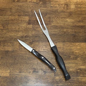 CUTCO Vintage 1727 Classic Brown Carving Fork, Made in USA