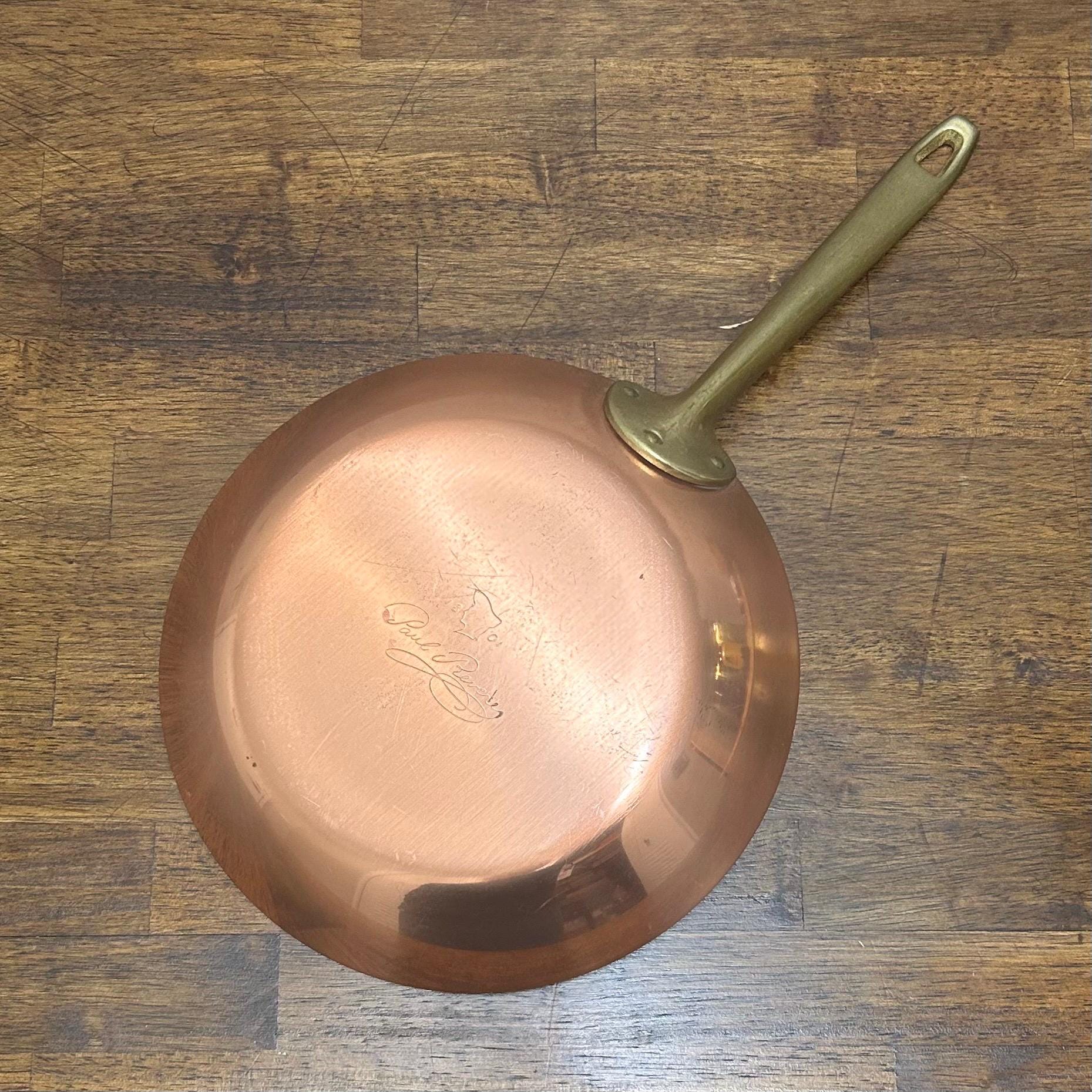 Vintage Paul Revere Ware Solid Copper Skillet, Frying Pan 8.5” USA