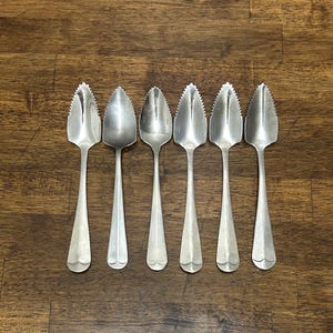 Vintage Stainless Steel Grapefruit Spoon: Retro Flatware