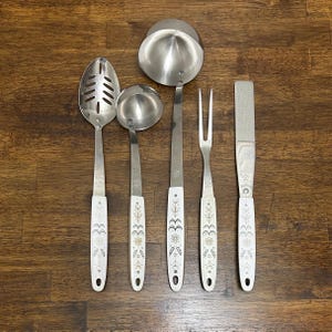 Ekco Vintage Harvest Wheat Ladle, Slotted Spoon, Flex Spatula or Carving Fork, You Choose