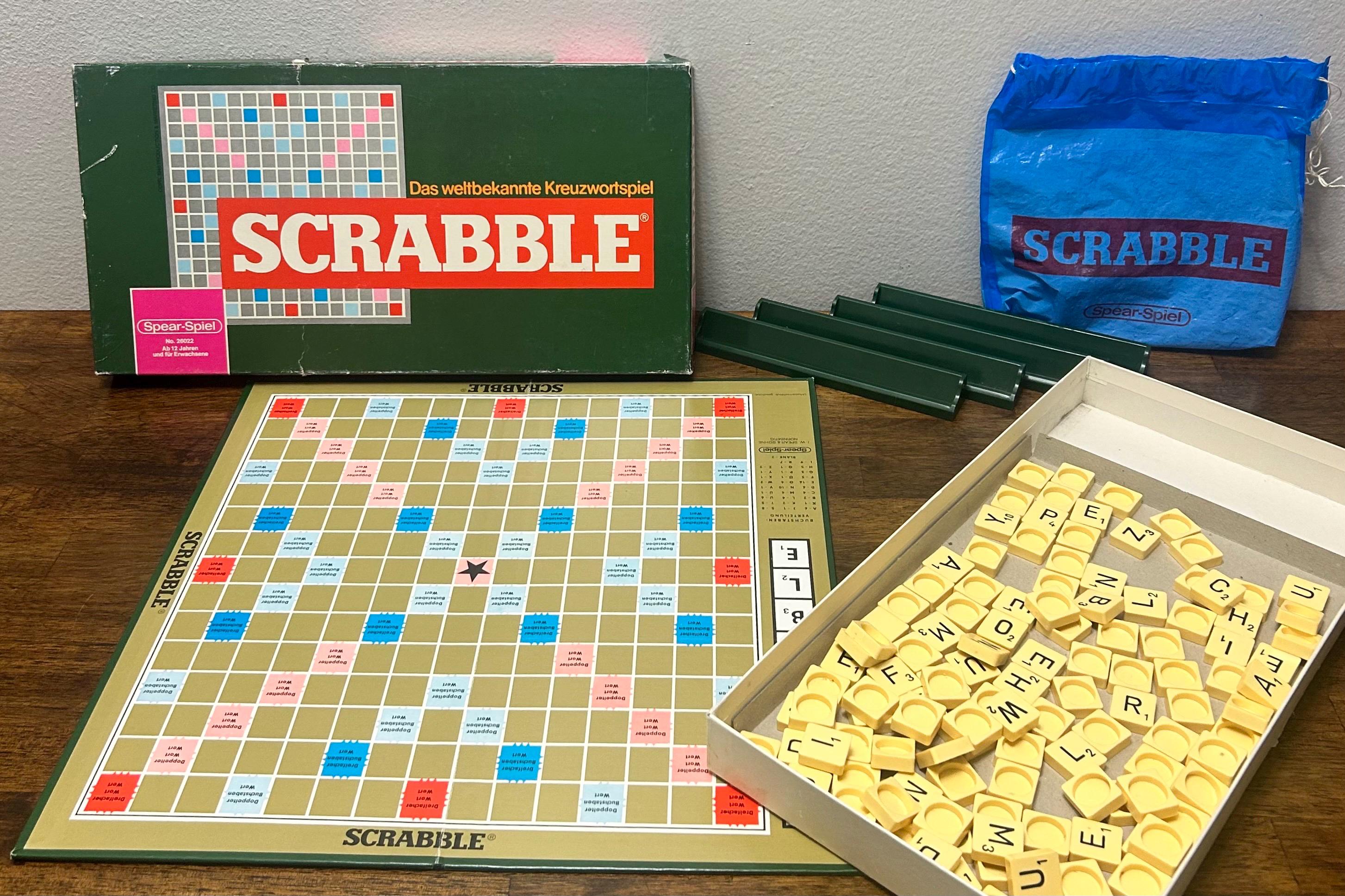 Vintage German Scrabble Game by Spear-spiel Nürnberg, European