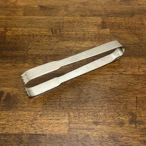 Vintage Silverplated Elegant & Simple Sugar, Ice Tongs