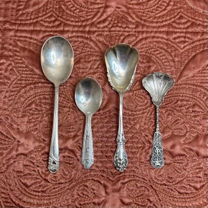 Sterling Silver Antique and Vintage Spoons - Replacements or For Jewelry Making - Wallace, Watson, International Silver, Chinese