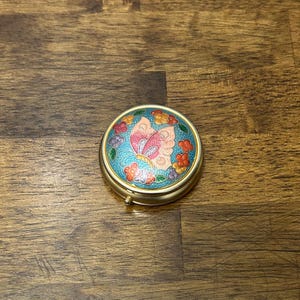 Comoy’s Vintage Cloisonné Cloisonne Pill Box, Trinket Box