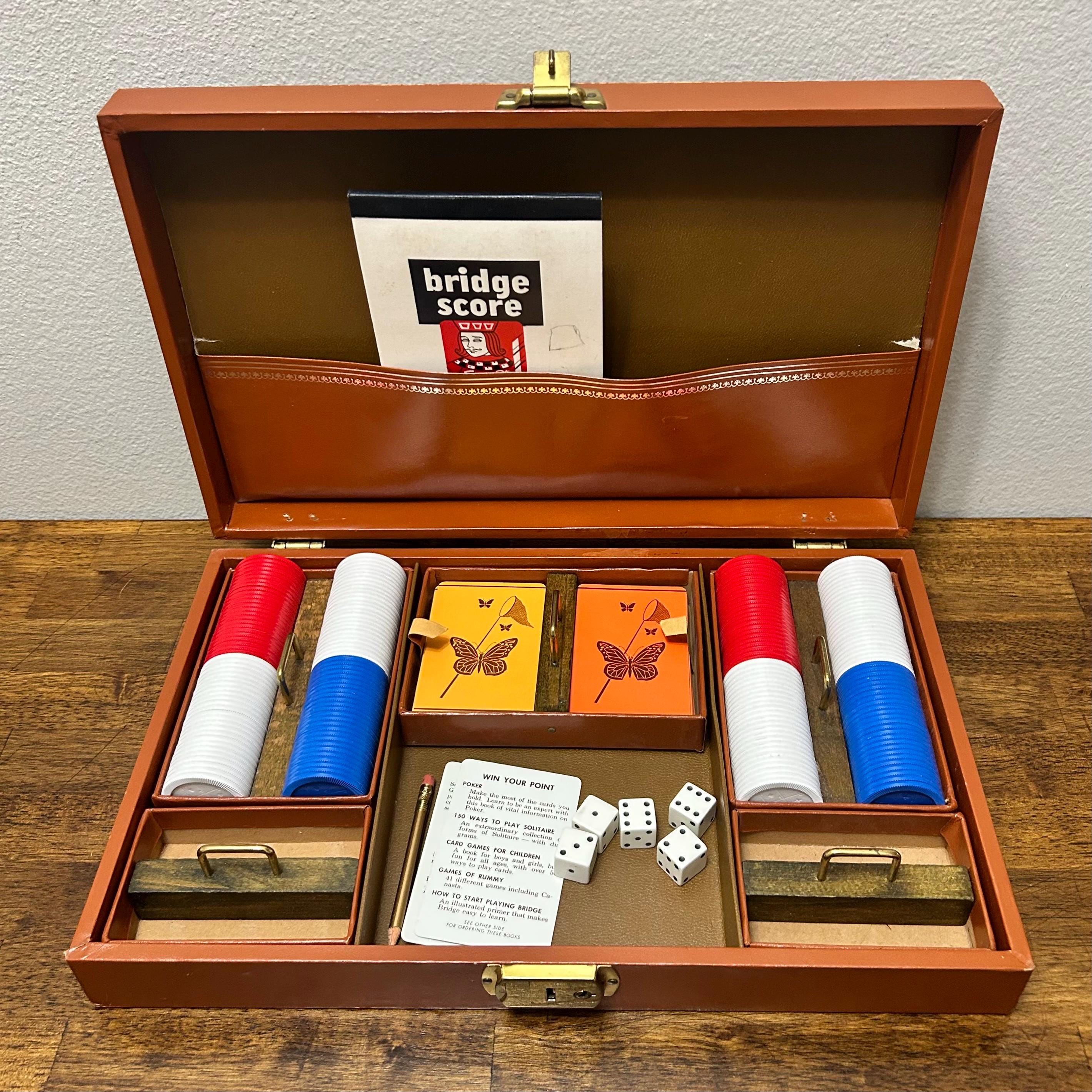 Vintage Set of Poker Dice in Leather Case - Etsy