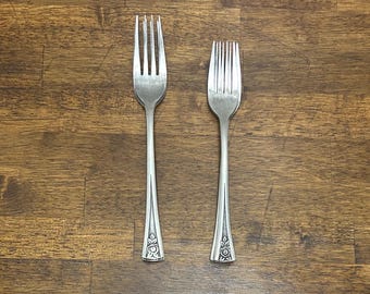 Vintage Oneida Pasadena Fork or Salad Fork, Stainless Steel Flatware Replacement, Sold Individually